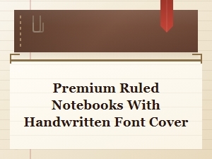 Best Premium Ruled Notebooks with Handwritten Font Covers
